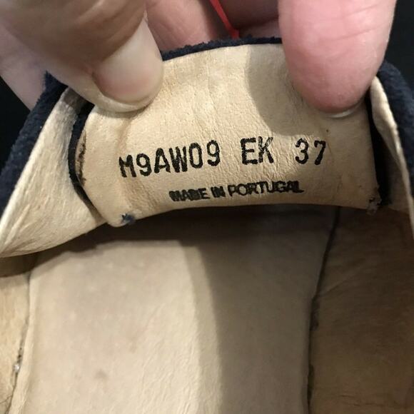 Opening Ceremony Women's Two Toned Leather Suede Oxford Flats Size US 7 Red Blue - Picture 11 of 12